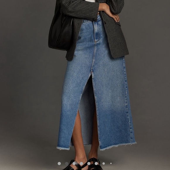 Anthropologie - Pilcro Denim Maxi Skirt - Endless Summer (Size 8US) - Picture 2 of 5